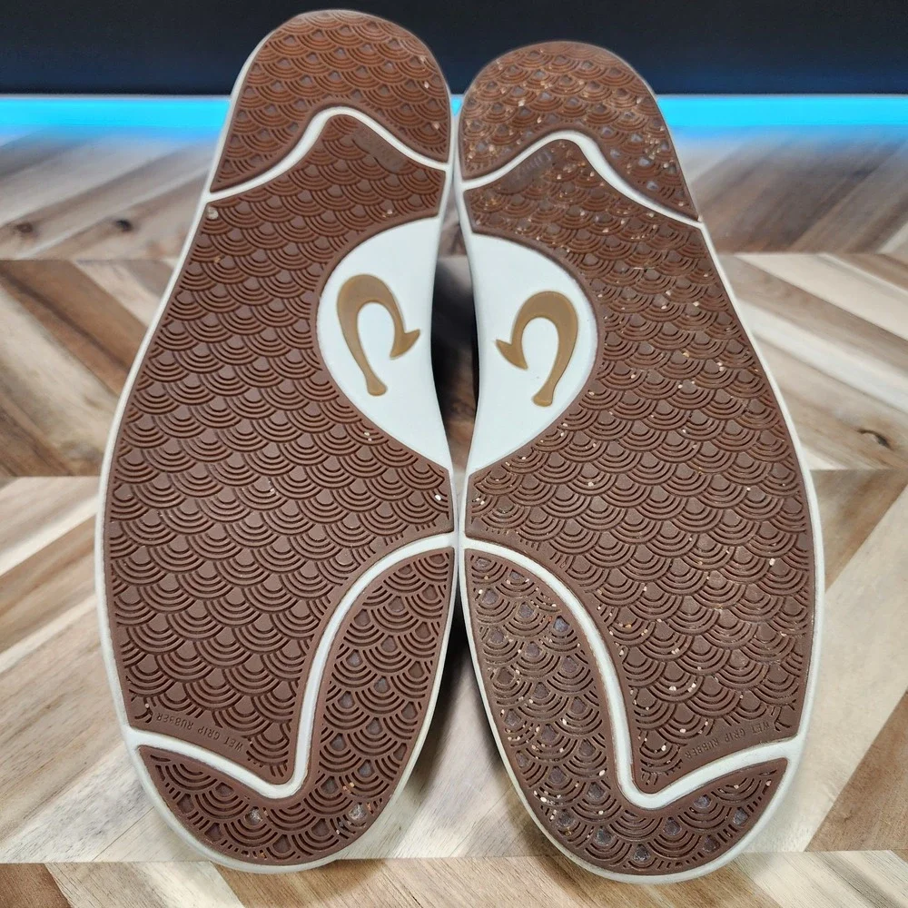 OluKai Lae'Ahi Li 'Ili Mens Size 13 Brown Casual Leather Sneakers 10455-6363